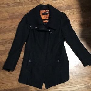 Steve Madden Black Pea Coat Size M